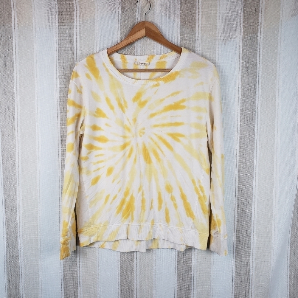 Jane & Delancey Tie Dye Sweatshirt Yellow Size Small